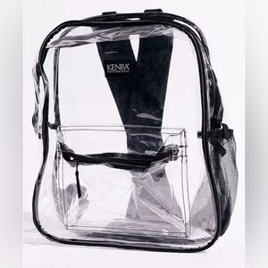 clear/ translucent medium sized backpack - stadium / event approved